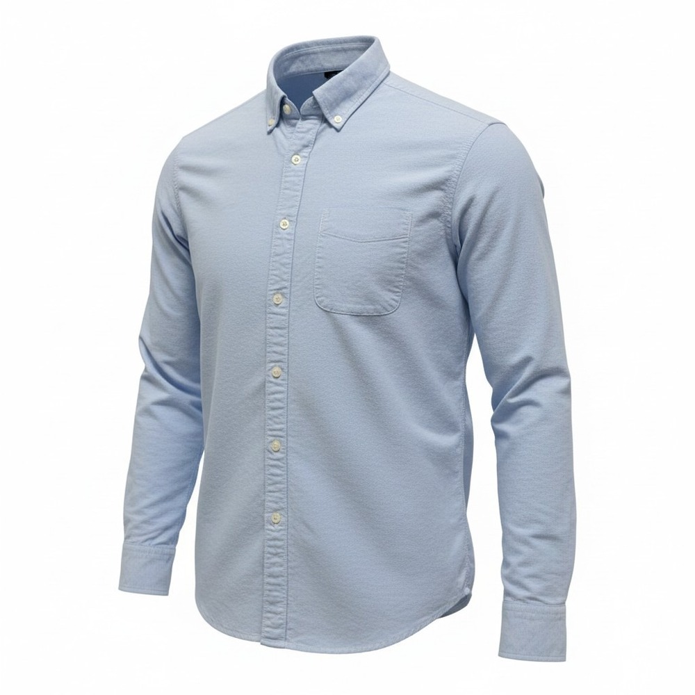 American Eagle Button Down Shirt Mens M Blue Excellent Classic Fit Oxford Cotton